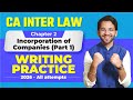 Incorporation - Part 1 | Chapter 2 | Writing Practice | Ranker's Analysis | Your CA Buddy