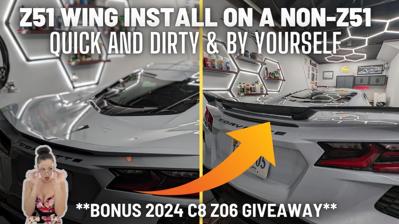 Z51 SPOILER INSTALL ON A NON-Z51 | LESSONS LEARNED & DO IT BY YOURSELF | C8 Z06 GIVEAWAY LIVE NOW