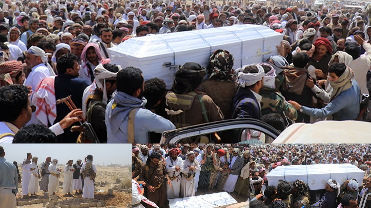 شاهد مراسم تشييع ودفن جثمان اللواء حسن صالح فرحان بن جلال العبيدي في مسقط راسة محافظة مأرب | مارب HD