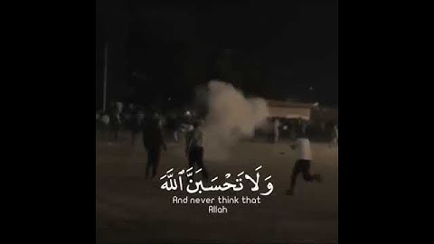 {ولا تحسبن الله غافلا عما يعمل الظالمون} القارئ: عبدالرحمن مسعد #فلسطين💔.