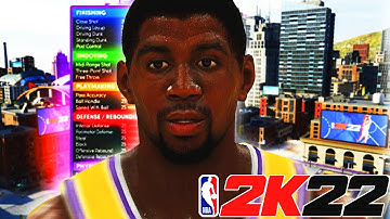 NBA 2K22 *NEXT GEN* MAGIC JOHNSON BUILD | DYNAMIC TALL 2-WAY PLAYMAKING POST-SCORING PG BUILD