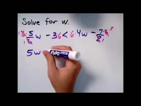 Solving a linear inequality with multiple occurrences of the variable, problem type 3