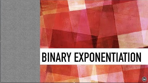 Competitive Programming || Binary Exponentiation || Start coding and crack interviews