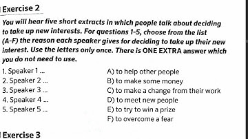 Multilevel listening part 3 exercise 2