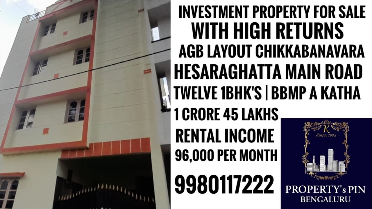 Rental Building for Sale in Hesaraghatta main road