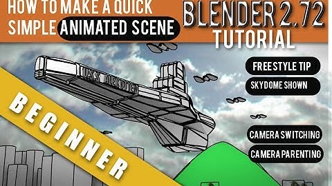 How To Make A Quick and Simple Low Poly  Animated Scene In Blender 2.72