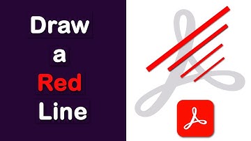 How to draw a red line on a pdf with Adobe Acrobat Pro DC