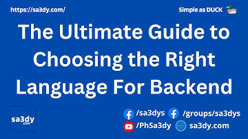 The Ultimate Guide to Choosing the Right Language for Backend