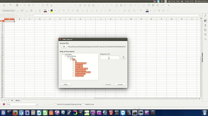 Combine XML Logs and Import export as XLS tables with AutoFilters