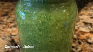 طريقة عمل صلصة الطماطم الخضراء للتاكو  Green Tomato Sauce