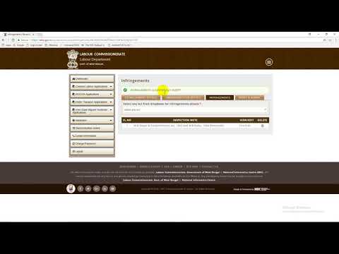 How to upload and Publish  Inspection Note by Inspector in labour Commissionerate Portal.