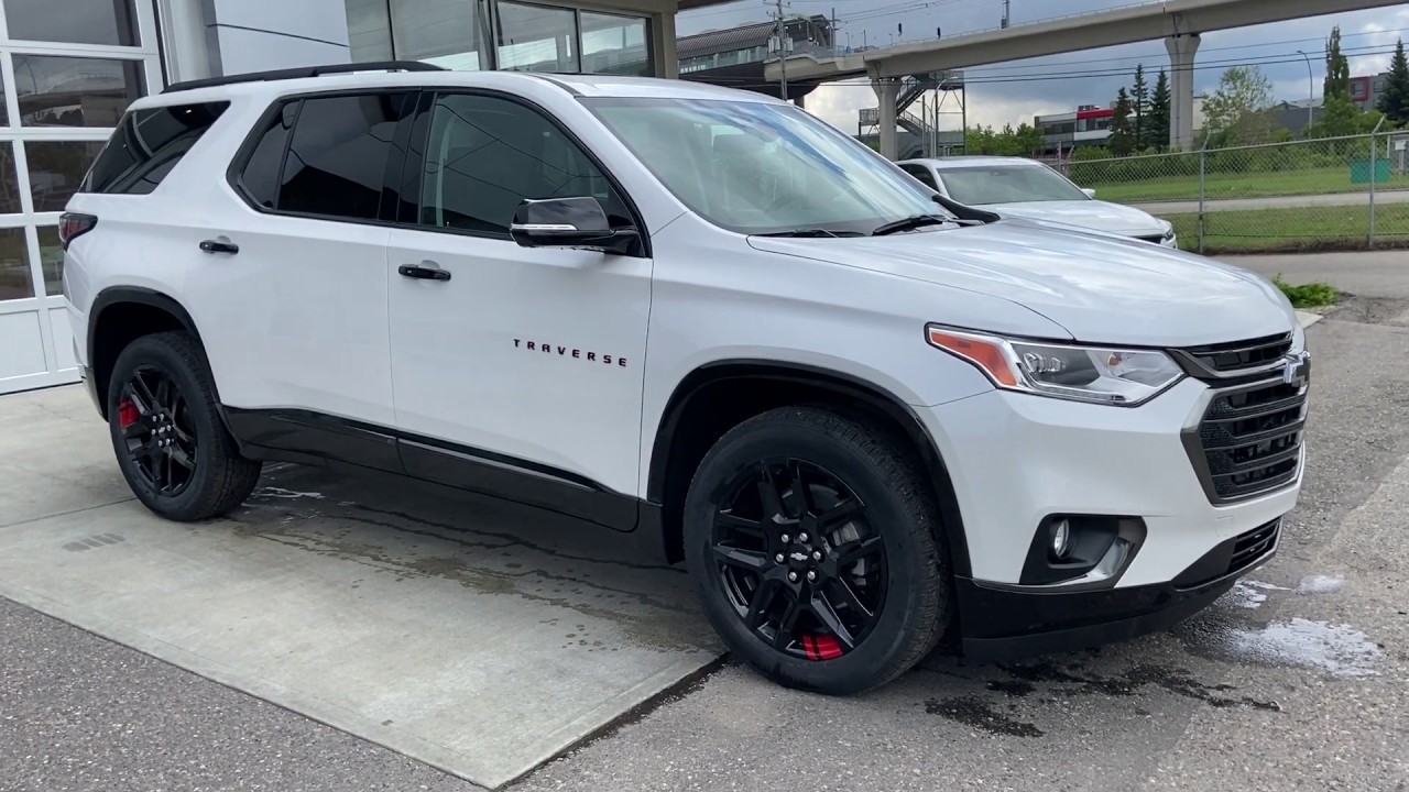 White 2020 Chevrolet Traverse Premier GSL GM City Calgary YouTube