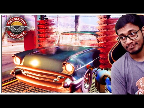 I Built An Automated Car Wash | GAS STATION SIMULATOR | #21 | in Telugu