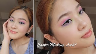 GRWM: Easter Inspired Makeup Look! Pastel Easter Look 💙💚💜 | Palina