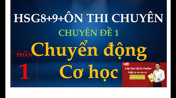 CĐ1: Chuyển động cơ P1 VD 1-5A HSG VẬT LÍ 8+9+ ÔN THI CHUYÊN LÍ - VẬT LÍ THẦY SĨ