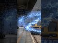 #shorts 😌Blue particles swirl to wrap the train and transform its colours