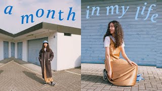 a month in my life // working on my art school portfolio & just getting that s*ht done ;)