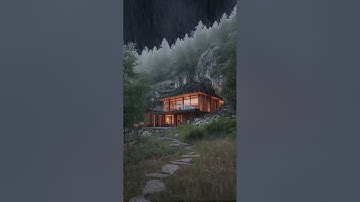 Windy Rain and Thunder Sound - Heavy Rain with Thunder - 10 min  Rain Sounds for Sleep - Windy Rain