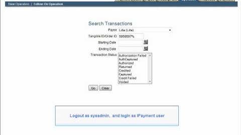 Litle & Co iPayment/Payments Demo
