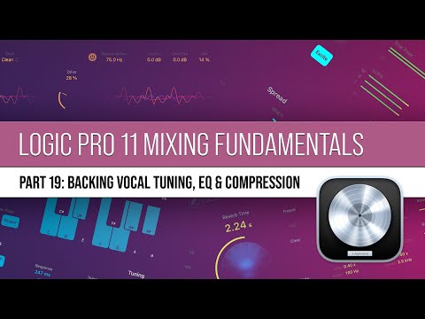 Logic Pro 11 Mixing | #19 Backing Vocal Pitch Correction, EQ & Compression