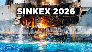 Decommissioned guided-missile cruiser sunk during SINKEX exercise Decommissioned guided-missile cruiser sunk during SINKEX exercise