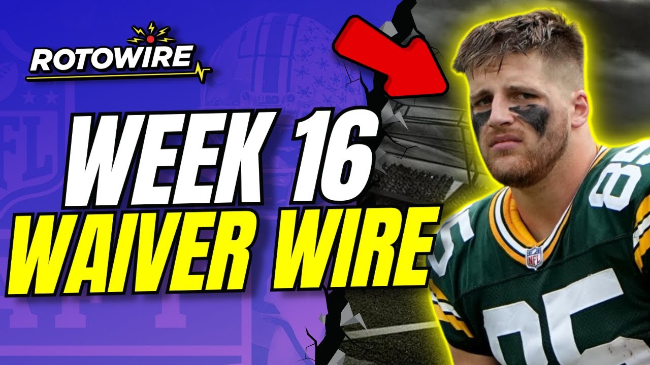 Week 16 Waiver Wire YouTube