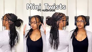 The Ultimate Guide to Mini Twists with Bulk Hair for Type 4A/4B Hair ft HotBraids | Amarie L
