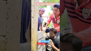 No Nails Needed! Pro Mason Brick Line Hack 🔥 #shorts