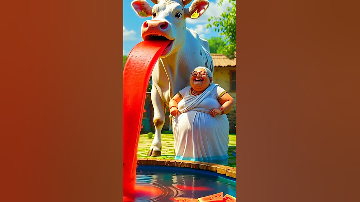 Cow Gave Watermelon Juice?! But Grandma Wanted Mango! #trendingshorts #viralshorts #cartoon #ai