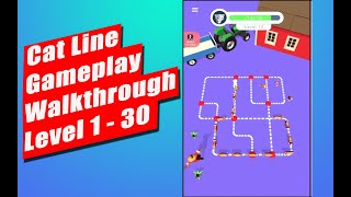 Cat Line Gameplay Walkthrough || Level 1 to 30 || Puzzle Game Free screenshot 1