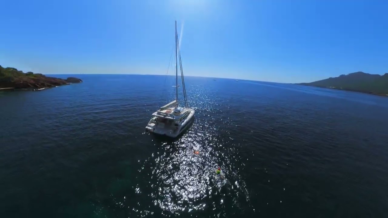 ⁣Aquila catamarans. Aquila 45 DS sail.