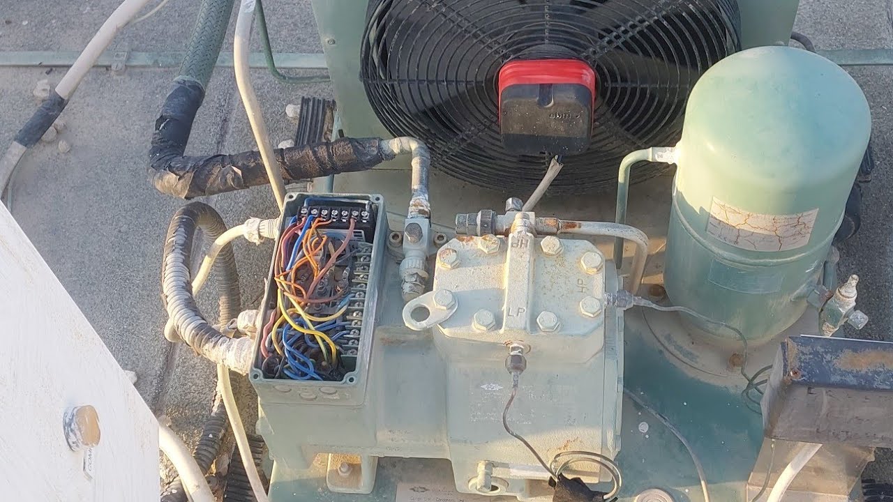  حل مشكلة غرفة تجميد والسبب motor protection  وكيفية اكتشاف العطل 