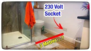 230 volt socket outlet in a bathroom 😱⚡️