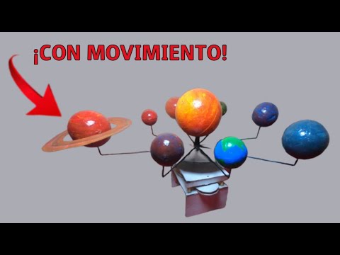SISTEMA SOLAR CASERO CON MOVIMIENTO (FACIL DE HACER)