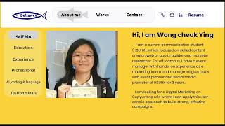 Screen Recording Bella web prototype navigation with audio screenshot 3