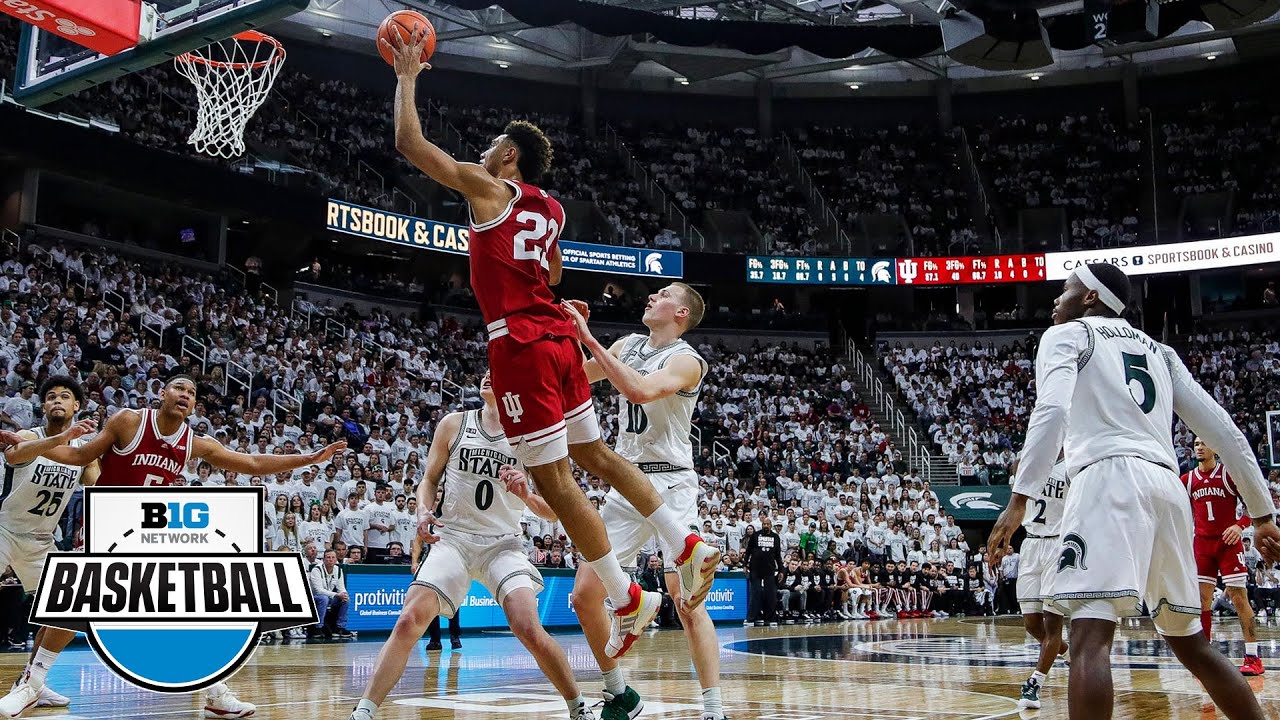 Indiana at Michigan State Highlights Big Ten Mens Basketball Feb