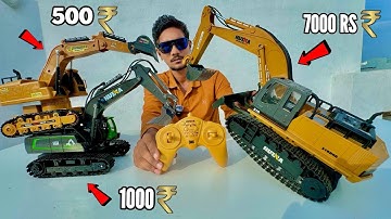 Rc Huina Excavator Hobby Grade unboxing and Testing