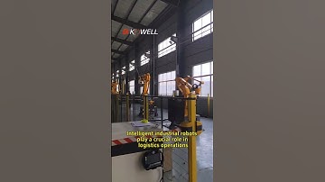 Intelligent industrial robots play a crucial role in logistics operations#machine #factory #robot