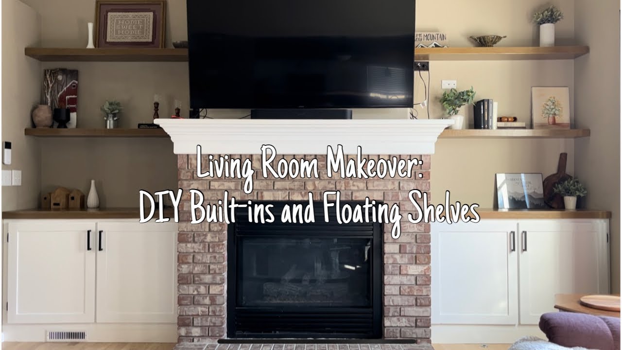 Living Room Transformation DIY Built In Cabinets And Shelving YouTube Living room transformation diy built in cabinets and shelving youtube