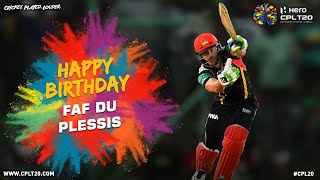 HAPPY BIRTHDAY FAF DU PLESIS | #CPL20 #HappyBirthday #CricketPlayedLouder Wealth