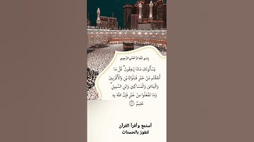 الآية/ 215/من سورة: البقرة القارئ: فارس عباد