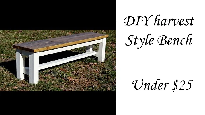 DIY harvest bench under $25!