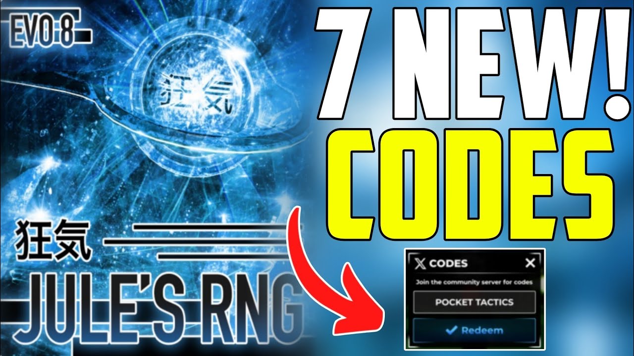⚠️EVO 8 Beta💥[CODE!]⚠️ ALL WORKING CODES FOR JULES RNG IN 2025 - ROBLOX ...