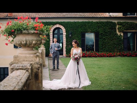 Свадьба для двоих в Италии на озере Комо | Свадебная съёмка на вилле Бальбианелло