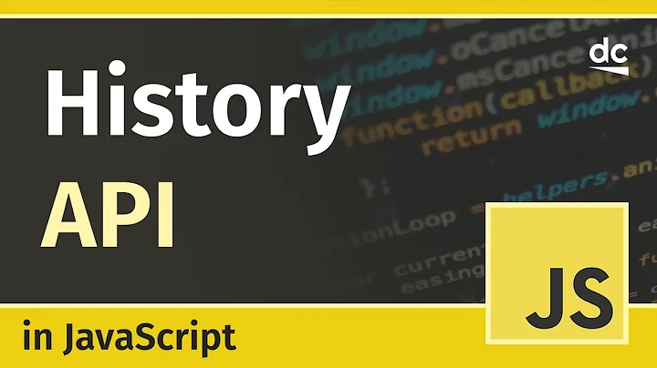 Using the History API - JavaScript Tutorial