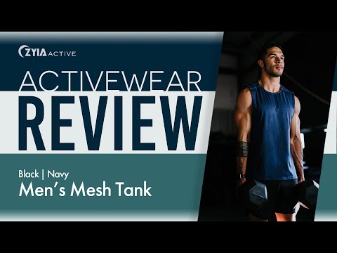 Activewear Review: Men's Navy Back or Navy Mesh Tank