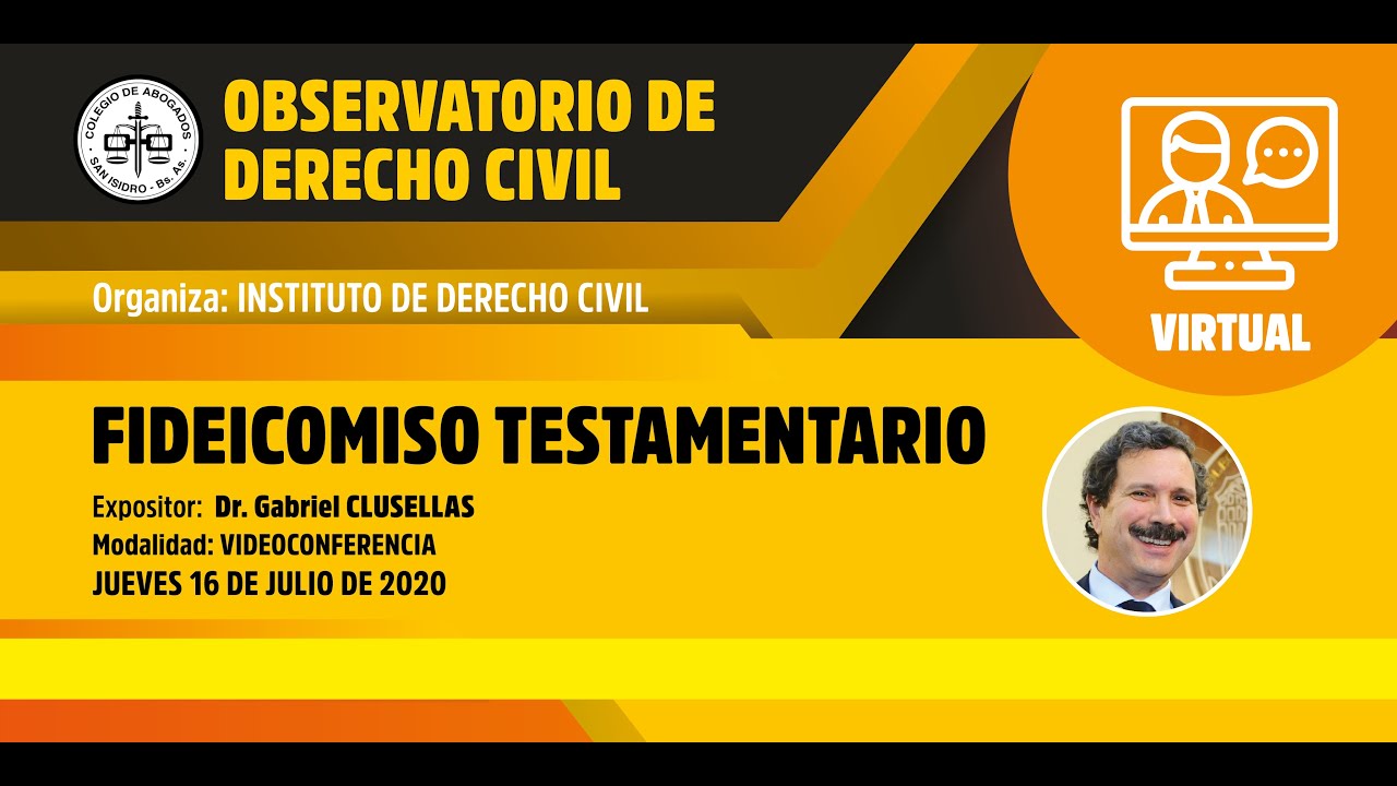 Fideicomiso testamentario. Observatorio de Derecho Civil - YouTube