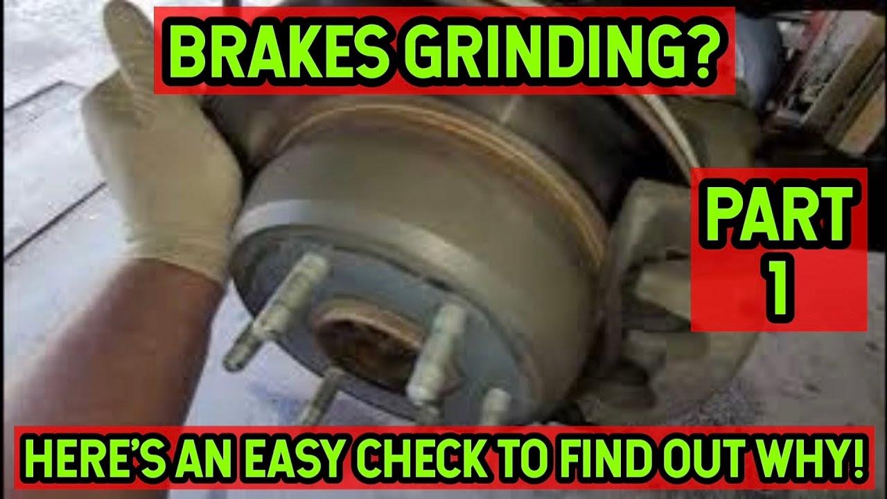 Rear brakes grinding ? They're brand new !! What happened ? - YouTube
