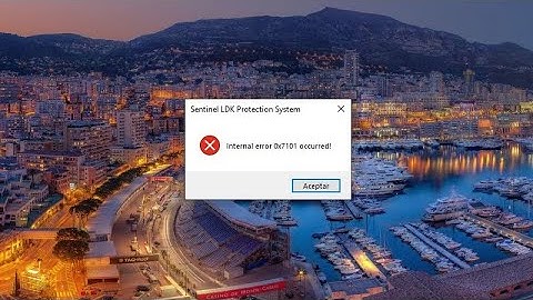 SOLUCIÓN WILCOM E4.2:  Sentinel LDK Protection System - Internal error 0x7101 ocurred!