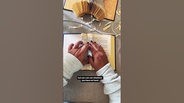 This is an easy book folding pattern that has a very dramatic look when complete. #bookfolding #book